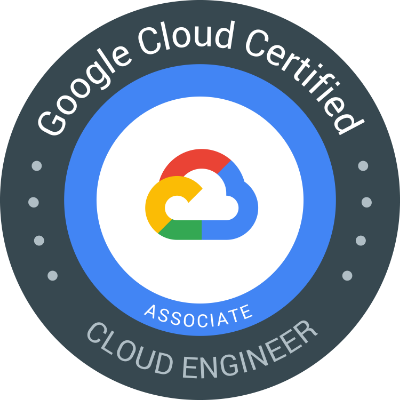 I'm now a Google Cloud Certified - Associate Cloud Engineer