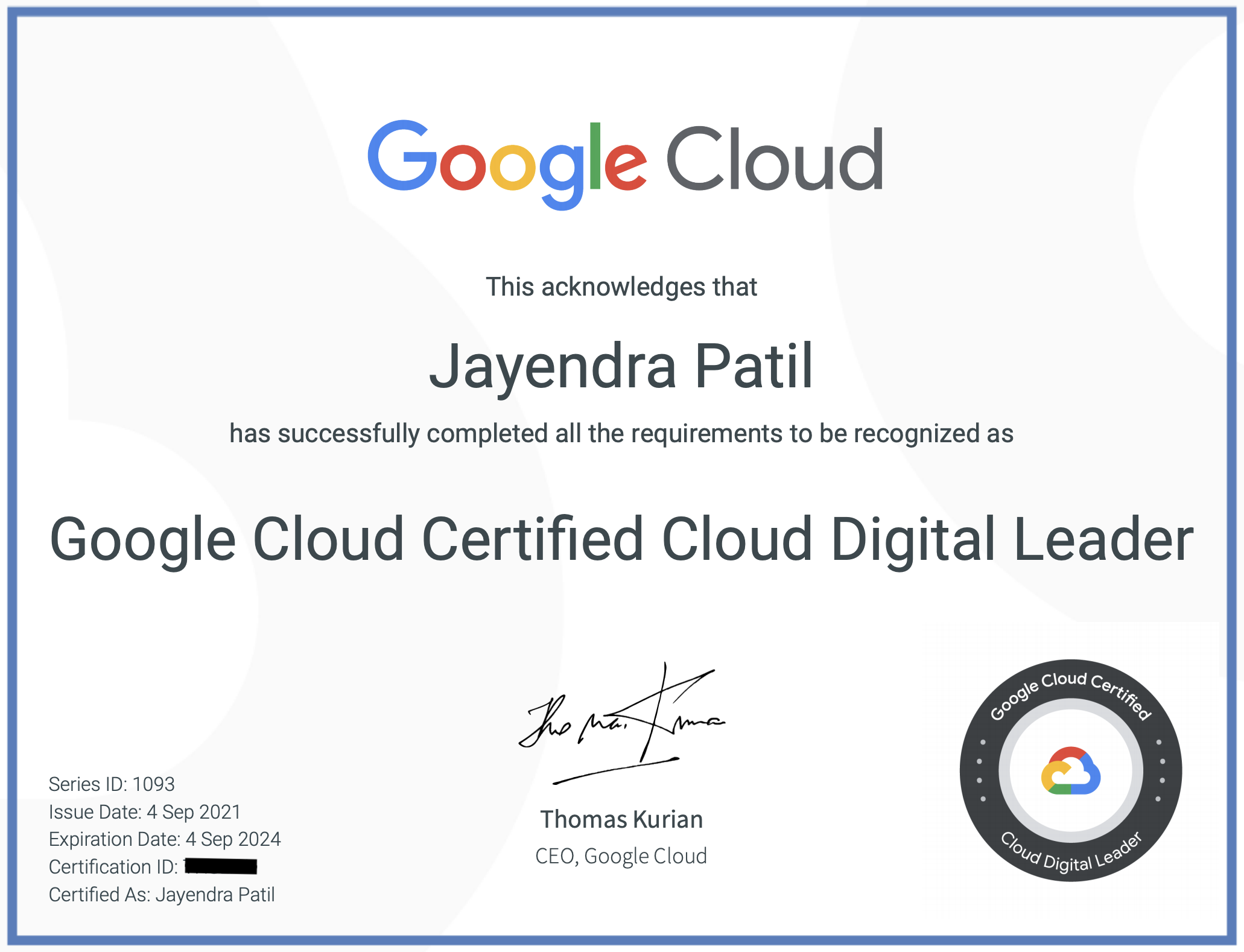 Google Cloud Certified - Cloud Digital Leader Learning Path